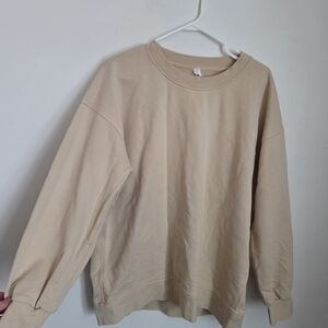 lululemon athletica Men's Beige Crewneck Sweater